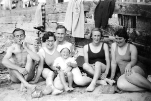 Family at Bognor Regis  c. 1938