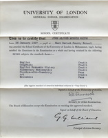 School Certificate